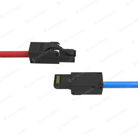plug fácil preto UTP cat6 sem ferramentas, conector sem ferramentas, plug sem ferramentas